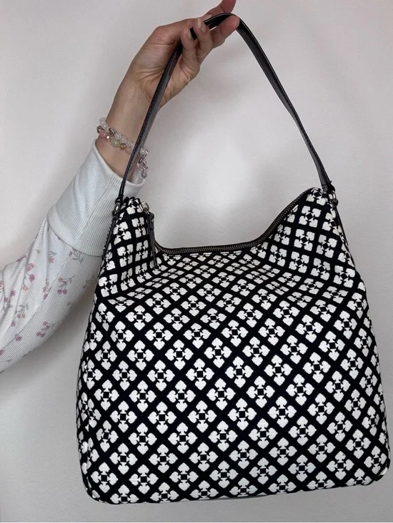 Kate Spade Classic Spade Mona shoulder bag in black and cream EUC Y2K - Picture 5 of 15